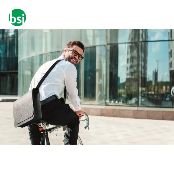 RPET felt laptop bag - BAGLO -  10