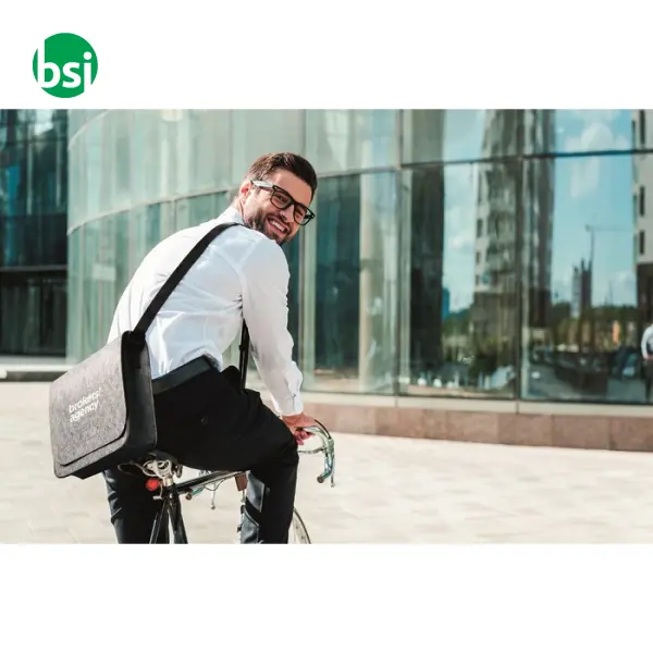 RPET felt laptop bag - BAGLO -  11