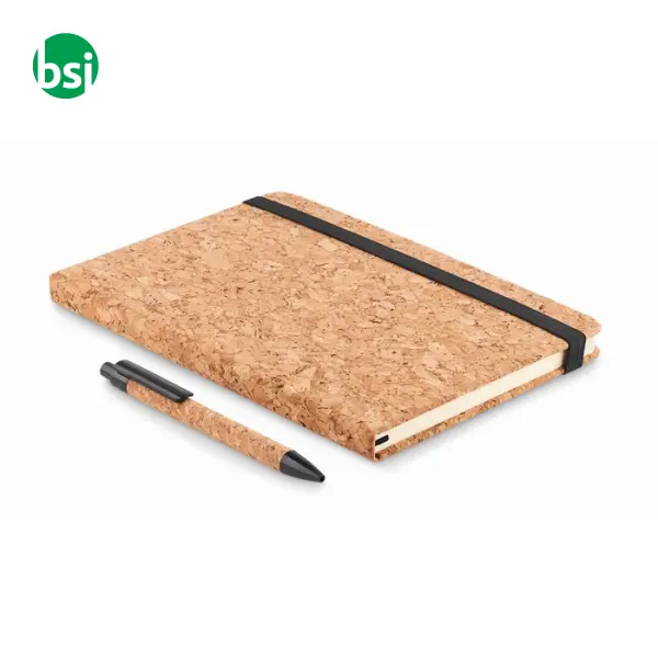 A5 cork notebook and pen set - SUBER SET -  2