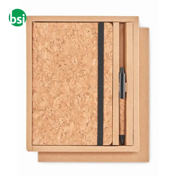 A5 cork notebook and pen set - SUBER SET -  3