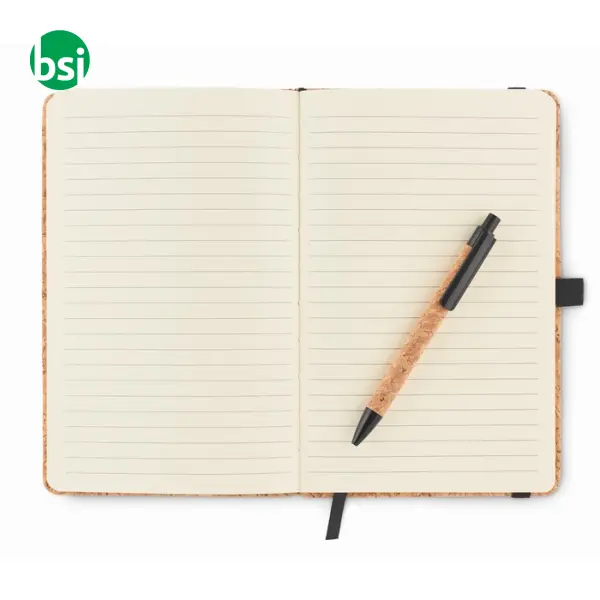 A5 cork notebook and pen set - SUBER SET -  4