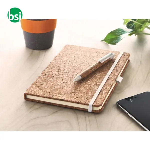 A5 cork notebook and pen set - SUBER SET -  11