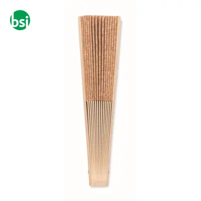Wood hand fan with cork fabric  - FANNY CORK - Immagine 4