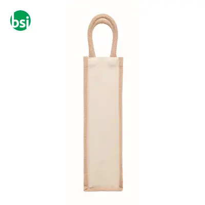 Jute wine bag for one bottle - CAMPO DI VINO - Immagine 4