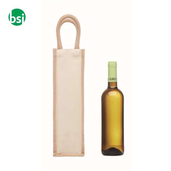 Jute wine bag for one bottle - CAMPO DI VINO -  5