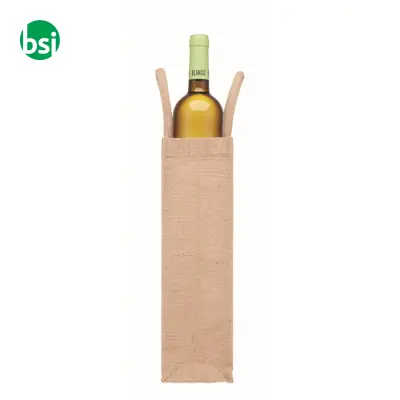 Jute wine bag for one bottle - CAMPO DI VINO - Immagine 6