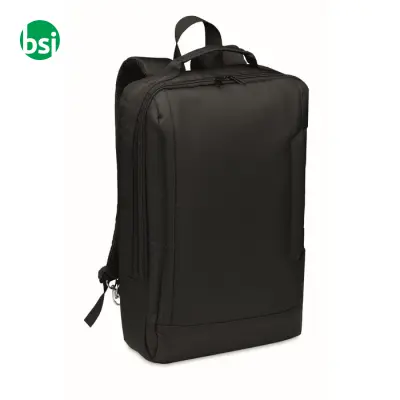 Computer backpack in 300D RPET - SINGAPORE