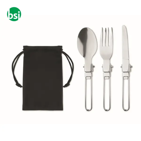 3-piece camping cutlery set - STAPI SET -  1