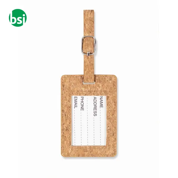 Cork luggage tag - -  2