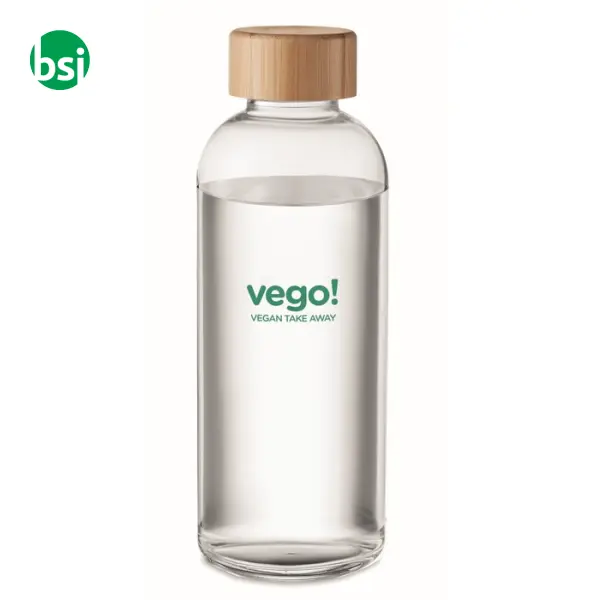 Glass bottle 650ml, bamboo lid - FRISIAN -  6