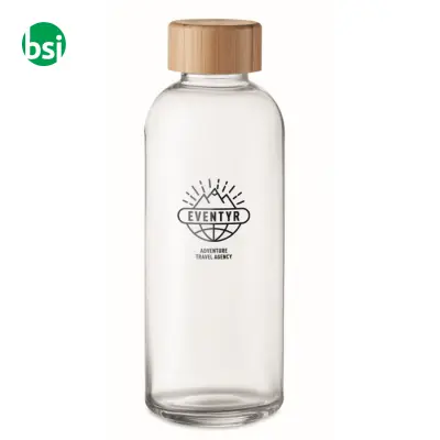 Glass bottle 650ml, bamboo lid - FRISIAN - Immagine 4