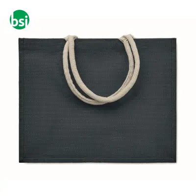 Jute bag with cotton handle - AURA - Immagine 5