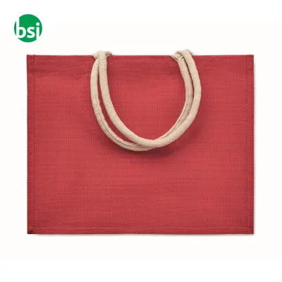Jute bag with cotton handle - AURA - Immagine 7
