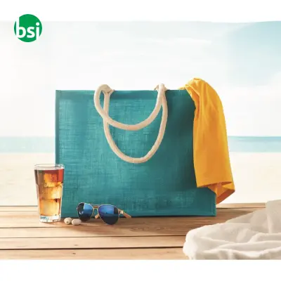 Jute bag with cotton handle - AURA - Immagine 10