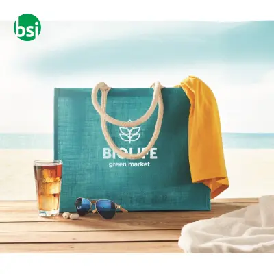 Jute bag with cotton handle - AURA - Immagine 11