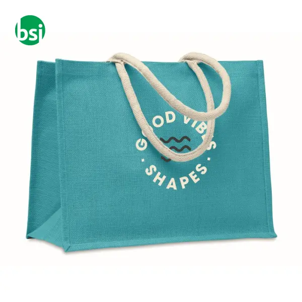Jute bag with cotton handle - AURA -  12