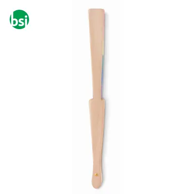 Rainbow wooden hand fan - BOWFAN - Immagine 5