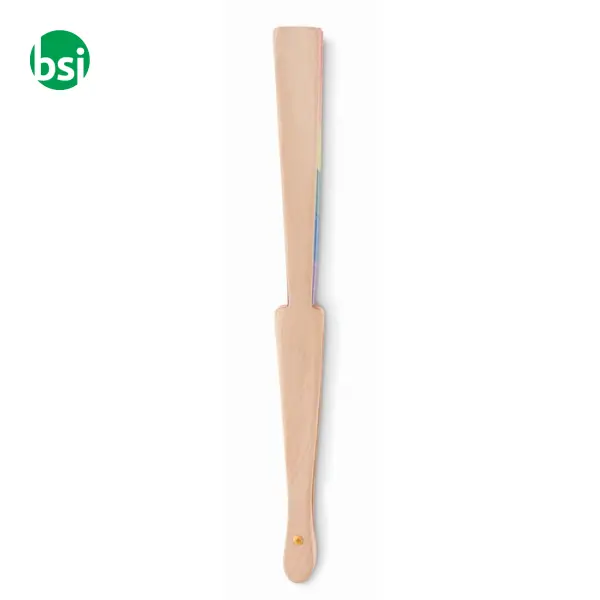 Rainbow wooden hand fan - BOWFAN -  5