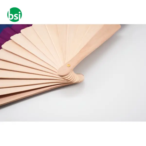 Rainbow wooden hand fan - BOWFAN -  2