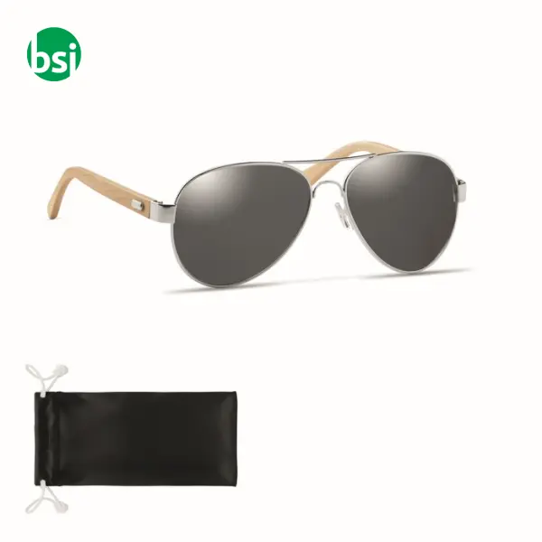 Bamboo sunglasses in pouch - HONIARA -  19