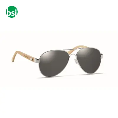 Bamboo sunglasses in pouch - HONIARA - Immagine 6