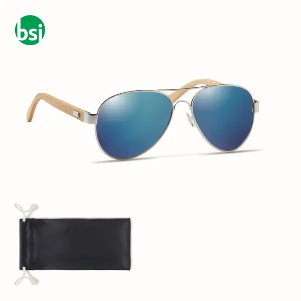 Bamboo sunglasses in pouch - HONIARA -  20