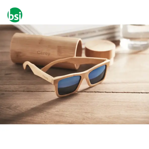 Sunglasses and case in bamboo - WANAKA -  4