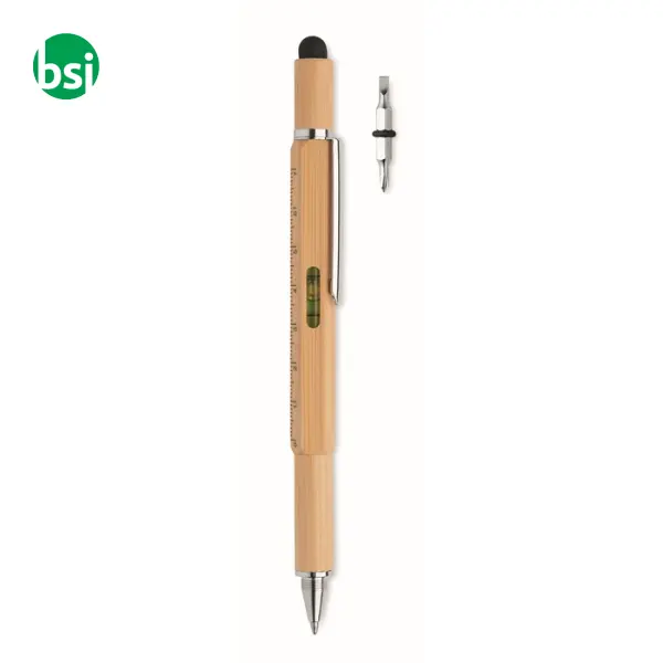 Spirit level pen in bamboo - TOOLBAM -  1