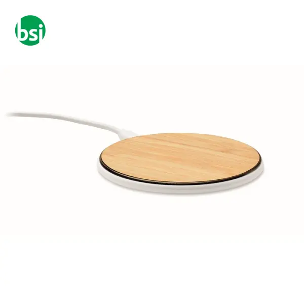 wireless charger 10W in bamboo - 10W - DESPAD + -  1