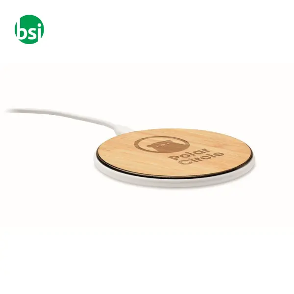 wireless charger 10W in bamboo - 10W - DESPAD + -  2