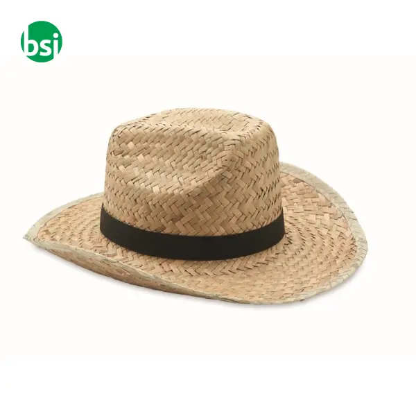 Natural straw cowboy hat - TEXAS -  12
