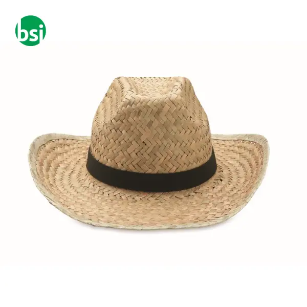 Natural straw cowboy hat - TEXAS -  2