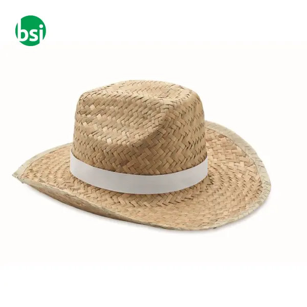 Natural straw cowboy hat - TEXAS -  14