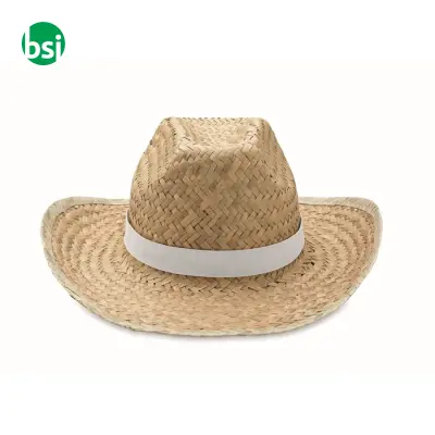 Natural straw cowboy hat - TEXAS - Immagine 3
