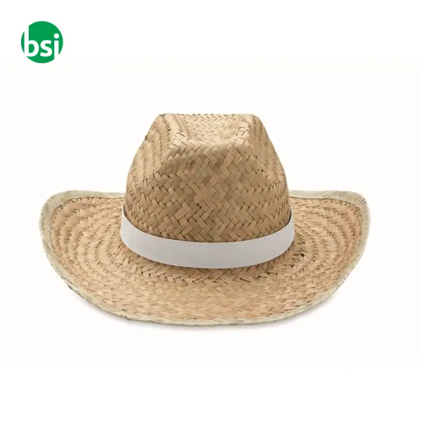 Natural straw cowboy hat - TEXAS -  3