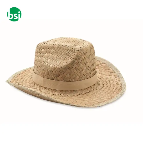 Natural straw cowboy hat - TEXAS -  13