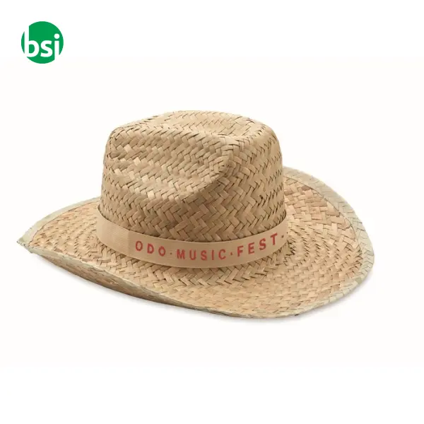 Natural straw cowboy hat - TEXAS -  10