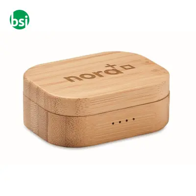 TWS earbuds in bamboo case - JAZZ BAMBOO - Immagine 8