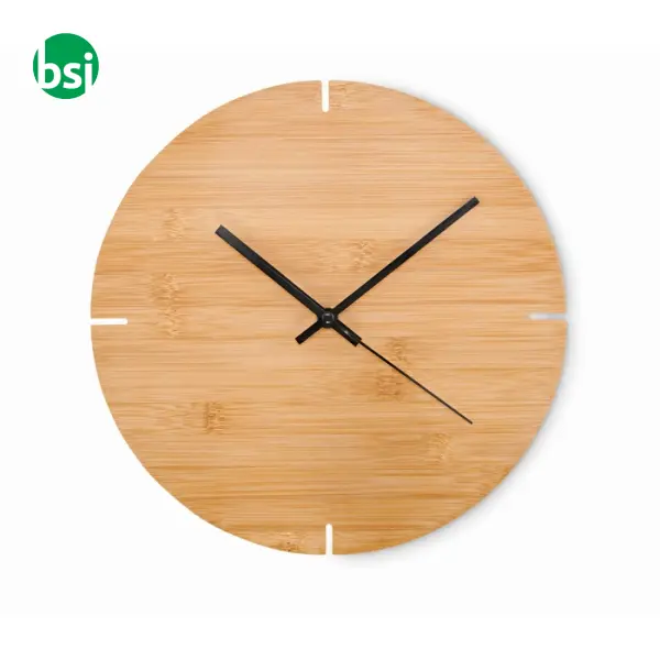 Round shape bamboo wall clock - ESFERE -  1