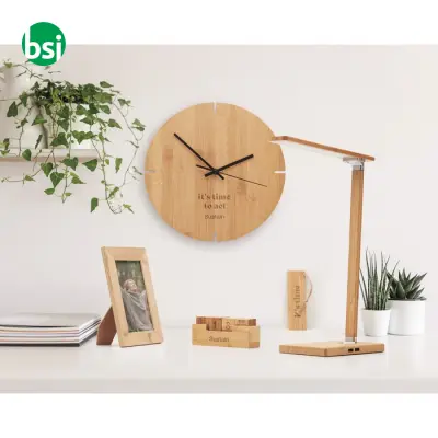 Round shape bamboo wall clock - ESFERE - Immagine 2