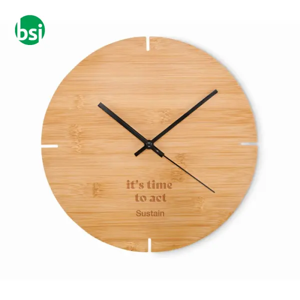 Round shape bamboo wall clock - ESFERE -  3