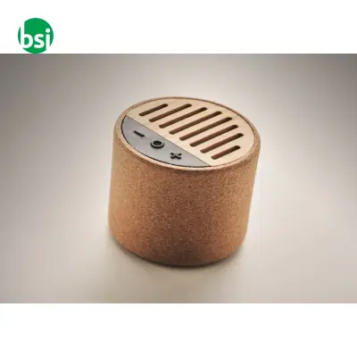 Round cork wireless speaker - 3W - ROUND + - Immagine 3