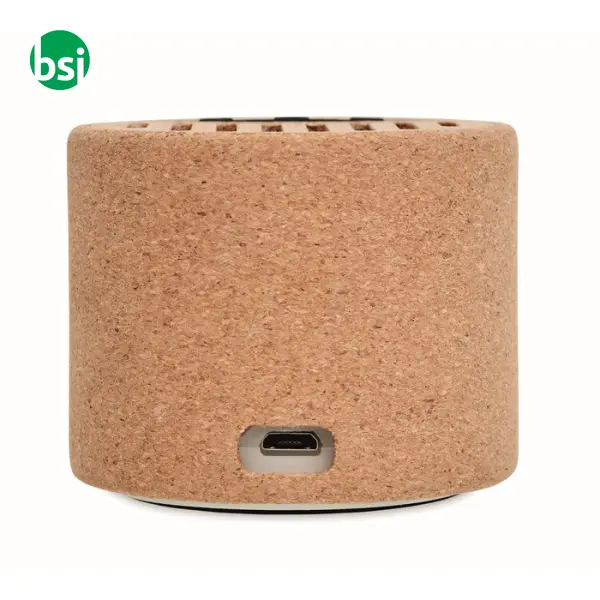 Round cork wireless speaker - 3W - ROUND + -  5