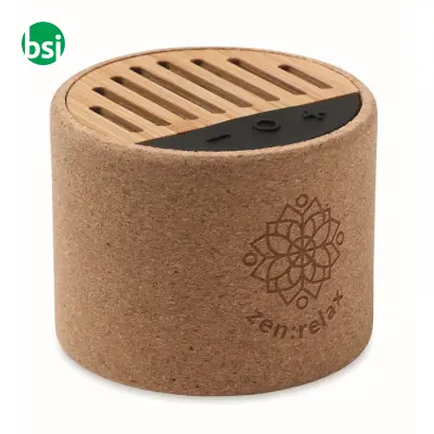 Round cork wireless speaker - 3W - ROUND + - Immagine 2