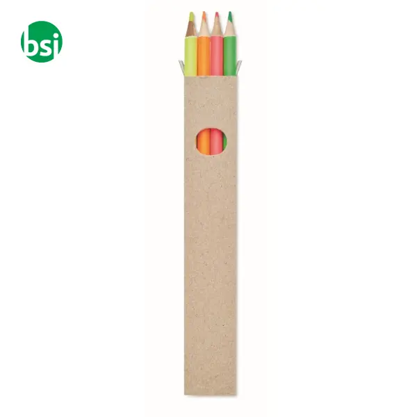 4 highlighter pencils in box - BOWY -  1