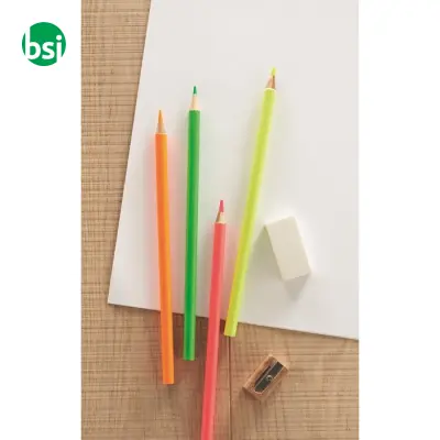 4 highlighter pencils in box - BOWY - Immagine 2