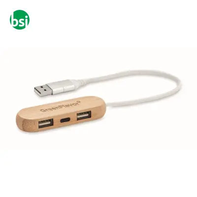 3 port USB hub with dual input - VINA C - Immagine 4