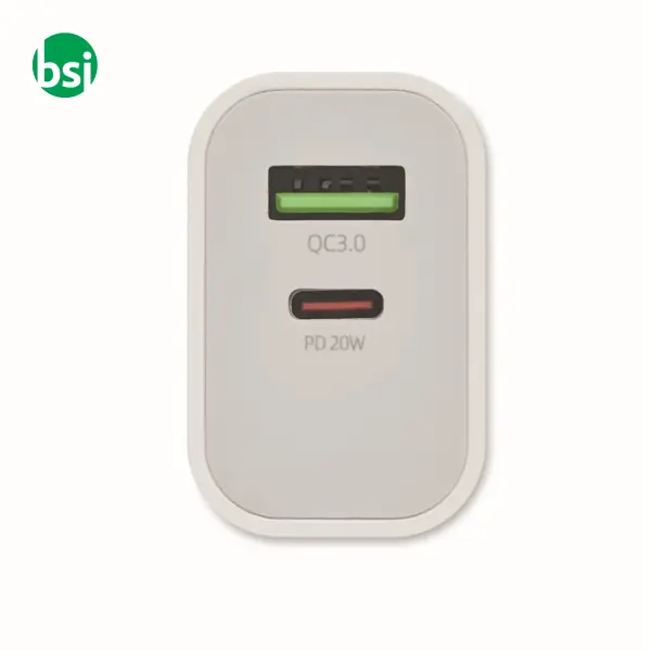 18W 2 port USB charger EU plug - PORT -  3