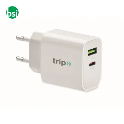 18W 2 port USB charger EU plug - PORT - Immagine 2