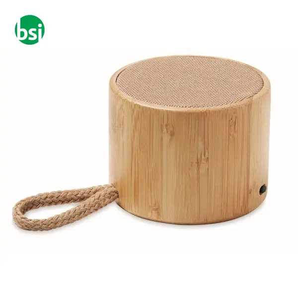 Round bamboo wireless speaker - 3W - COOL -  1